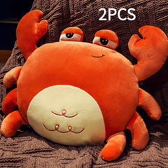 Crab Goose Lion Cartoon Pillow Doll Soft Pineapple Jam Plush Cushion