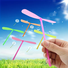 15pc Colorful Bamboo Dragonfly Helicopter Toys for Parties & Outdoor Fun