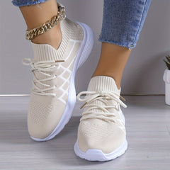 Mesh Breathable Low Top Sneakers Lightweight Running Shoes Women's Footwear