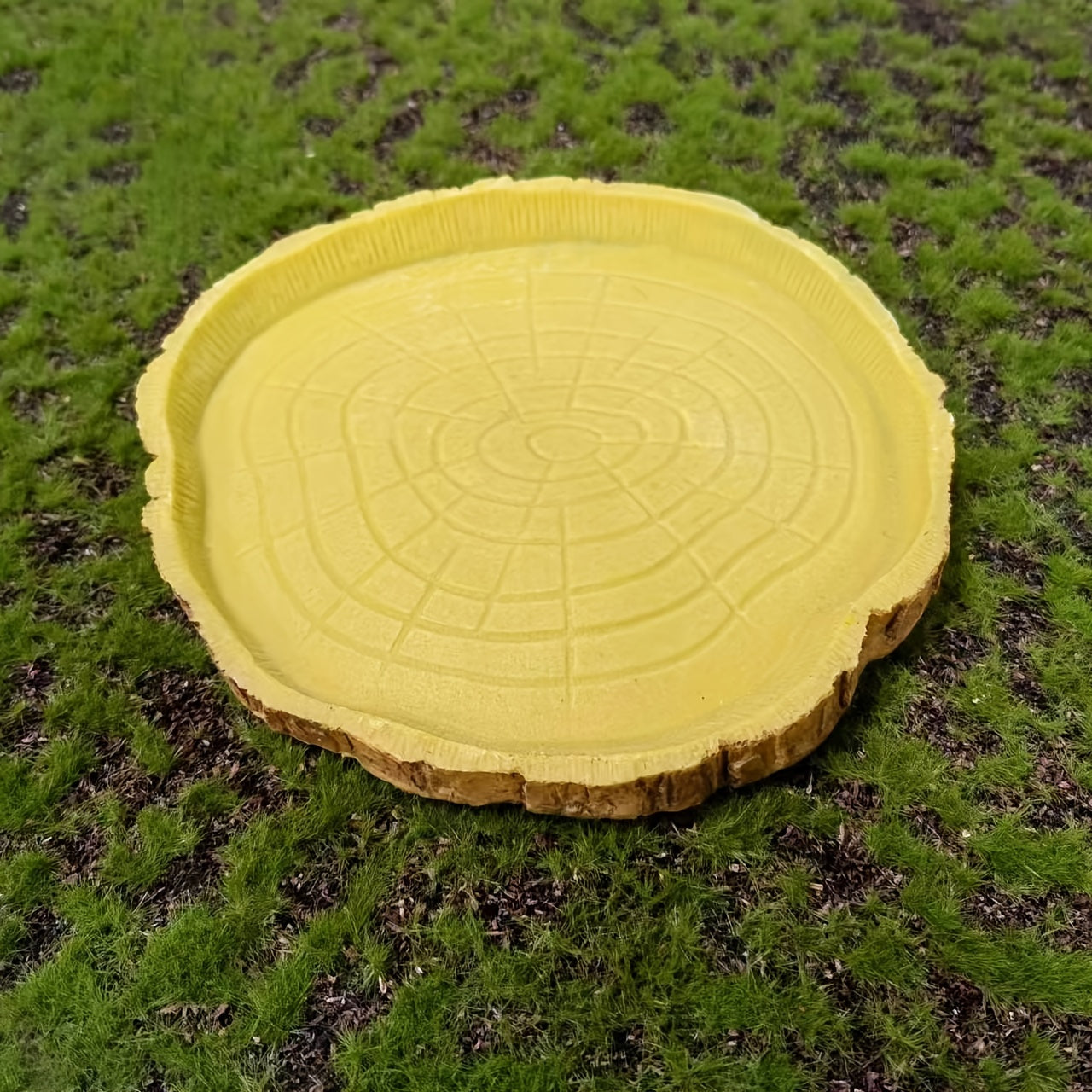 Bark Shaped Feeding Dish for Reptiles Water Basin Food Feeder