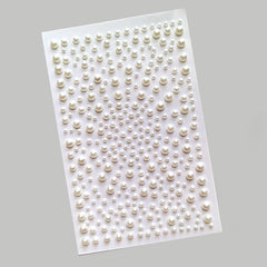 Pearl Sticker Flat Back 3mm for Makeup Nail Art DIY Crafts Scrapbooking