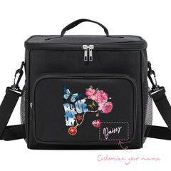 Custom Insulated Lunch Bag Personalized Name & Photo Shoulder Strap