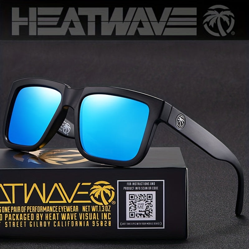 Square Frame Polarized Sunglasses Men's UV Protection Holiday Outdoor Beach