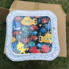 Square Baby Water Mat for Tummy Time Fun