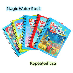Watercolor Magic Book Toddler Reusable Painting Animal Coloring Book