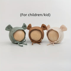 Baby Ear Cap Lightweight Birthday Fitted Hat For Boys And Girls