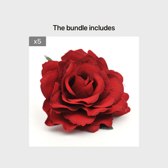 Boho Style Rose Flower Hairpin Hair Clip for Wedding Beach Daily Use