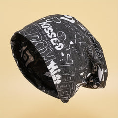 Hip Hop Unisex Beanie Letter Graffiti Elastic Skull Hat
