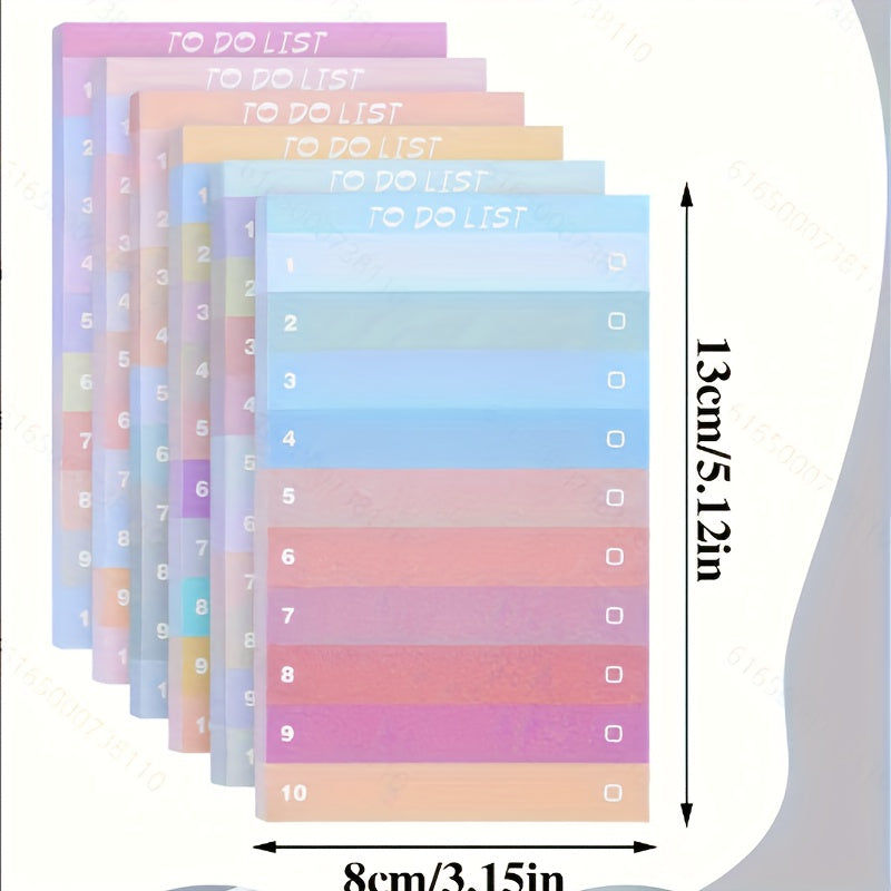 Rainbow To Do List Sticky Notes 50 Sheets