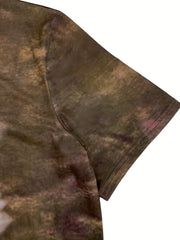 Leaf Pattern Men's Comfy Retro T-shirt