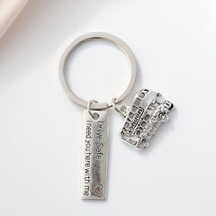 London Bus Keychain Metal Key Ring Purse Bag Car Charm Souvenir Gift