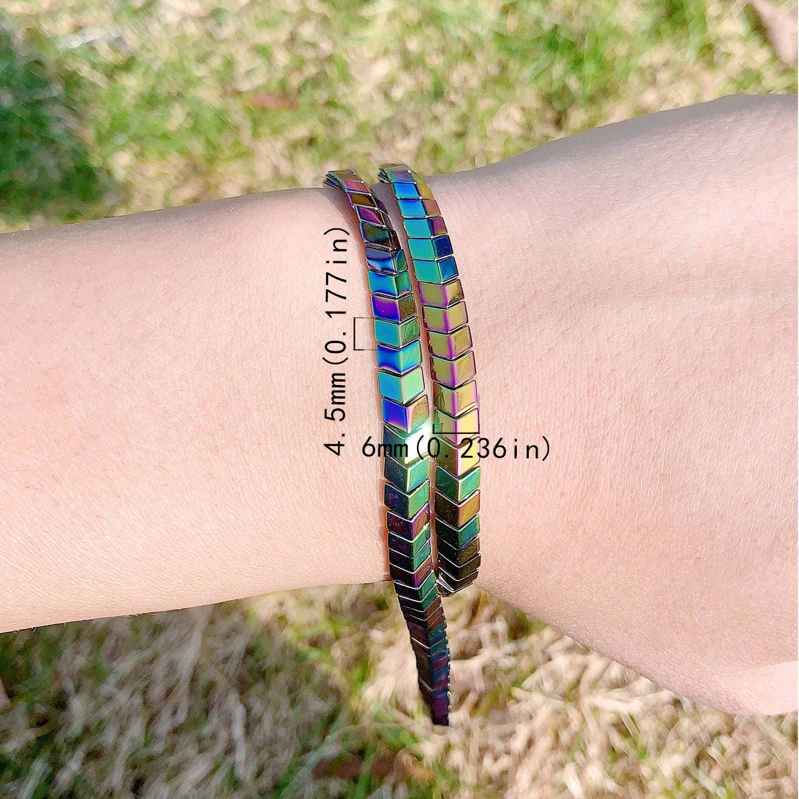 100pcs Arrow Rainbow Hematite Loose Beads for Jewelry Making