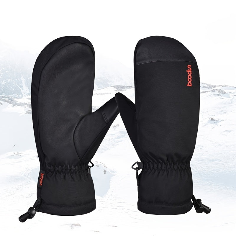Snowboard Gloves Waterproof Winter Thermal Mittens
