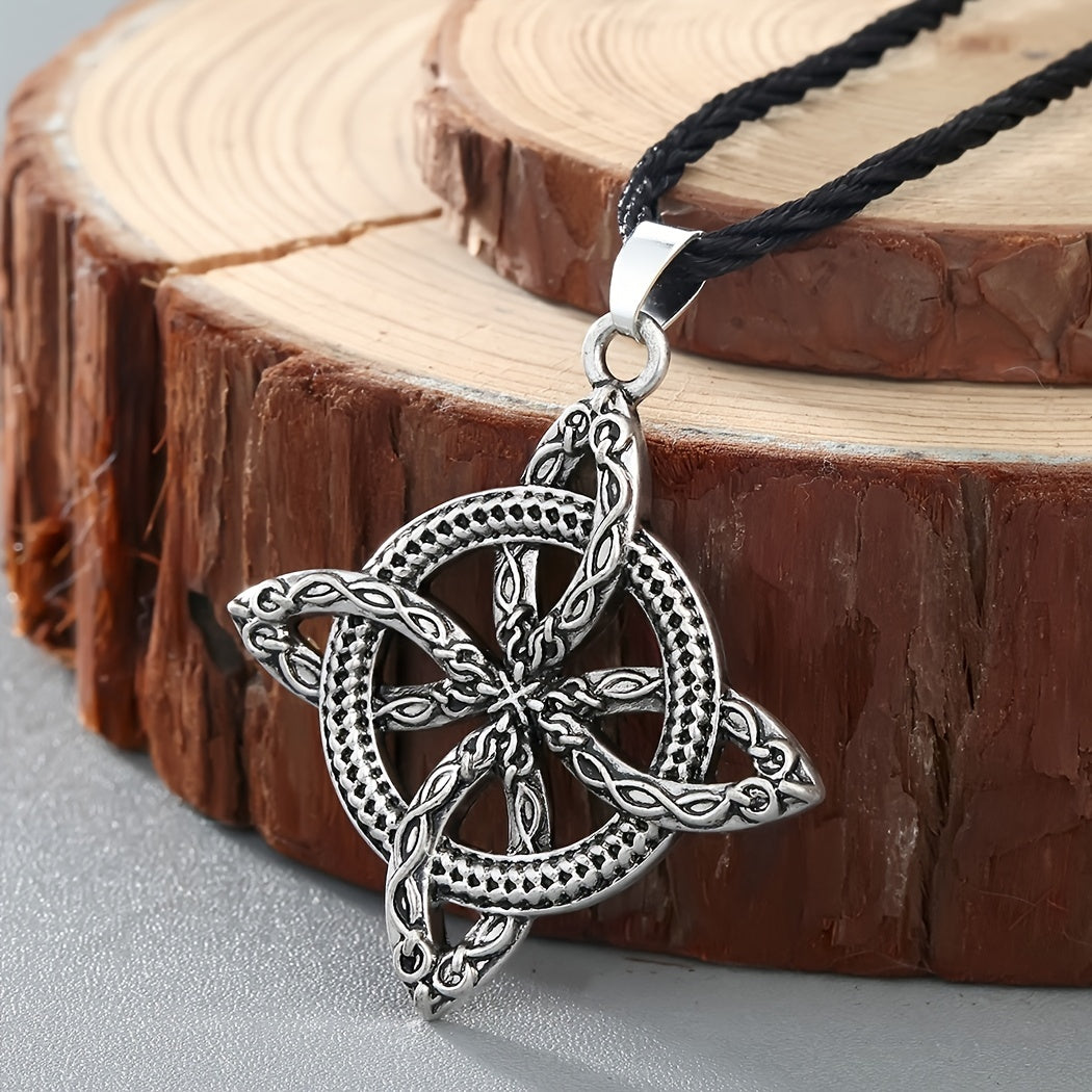 Vintage Viking Planet Necklace Men's Amulet Jewelry