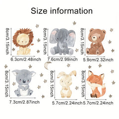 Cute Cartoon Animal Wall Decal for Switch Decoration