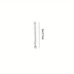 Stainless Steel Necklace Extender 5.08cm 7 10 15 For DIY Jewelry Making