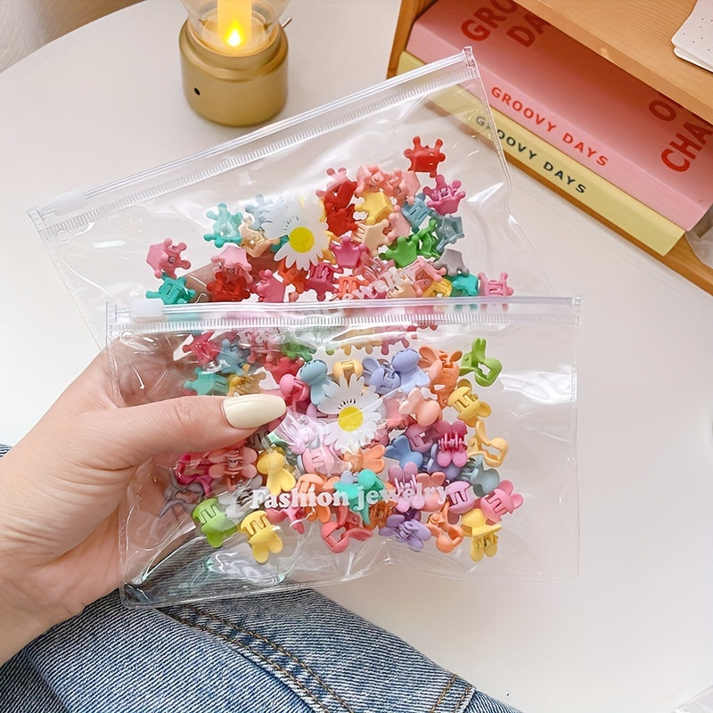 50pcs Minimalist Solid Hair Claw Banana Clip Non Slip Hair Accessories