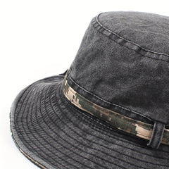 Camouflage Bucket Hat Wide Brim Sun Hat Unisex