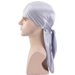 Silvery Silk Bandage Elastic Hip hop Head Wraps Headwear Turban