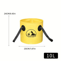 Portable Folding Water Bucket for Outdoor Car and Vegetable Washing