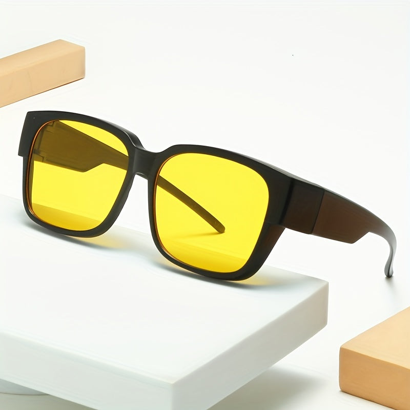 Men's Square Frame Polarized Sunglasses UV400 Sports Fishing Driving Beach Party