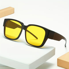 Men's Square Frame Polarized Sunglasses UV400 Sports Fishing Driving Beach Party