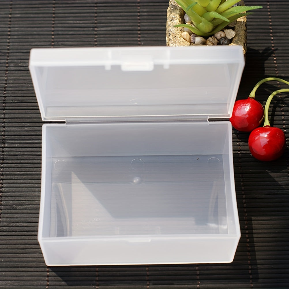 Mini Plastic Translucent Storage Box for Jewelry Dustproof Durable