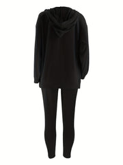  Women's 3 Piece Set: Tank Top, Hooded Coat, Drawstring Pants
