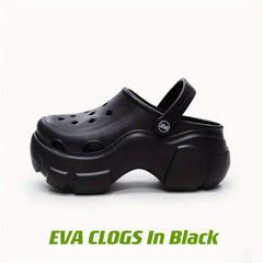 Women's Platform Hollow Out Non-slip Clogs Round Toe Slides Shoes