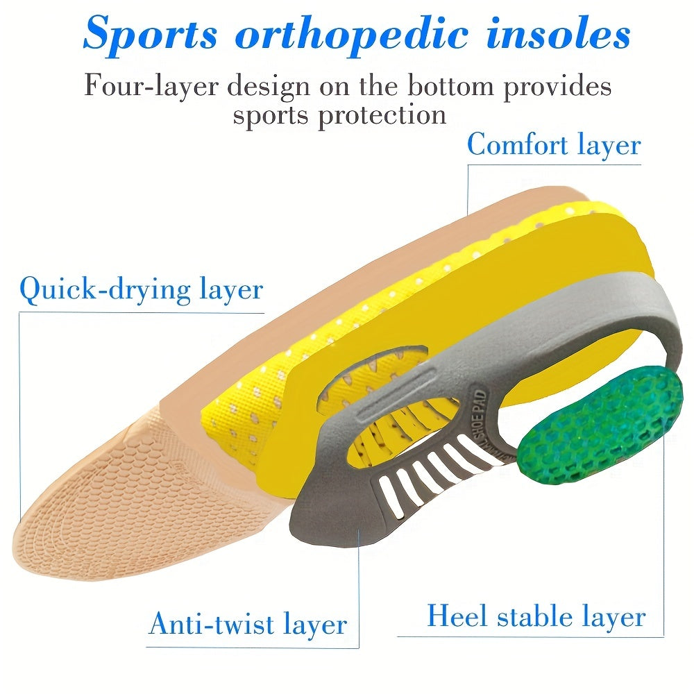 Shock Absorbing Insoles for All Comfort and Support Unisex