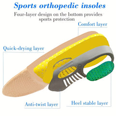 Shock Absorbing Insoles for All Comfort and Support Unisex