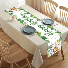 Jungle Birthday Table Runner Safari Baby Shower Party Decoration
