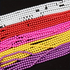 100pcs 6mm Colorful Pearls Acrylic Spacer Beads For Jewelry Making