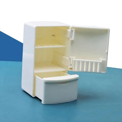 1:12 Scale Mini Fridge for Dollhouse - Realistic Kitchen Appliance