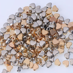 100pcs Heart Partition Beads for Jewelry Making