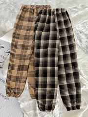 Plaid Sleep Bottoms Casual & Cozy Home Sleep Pants Women's Sleepwear