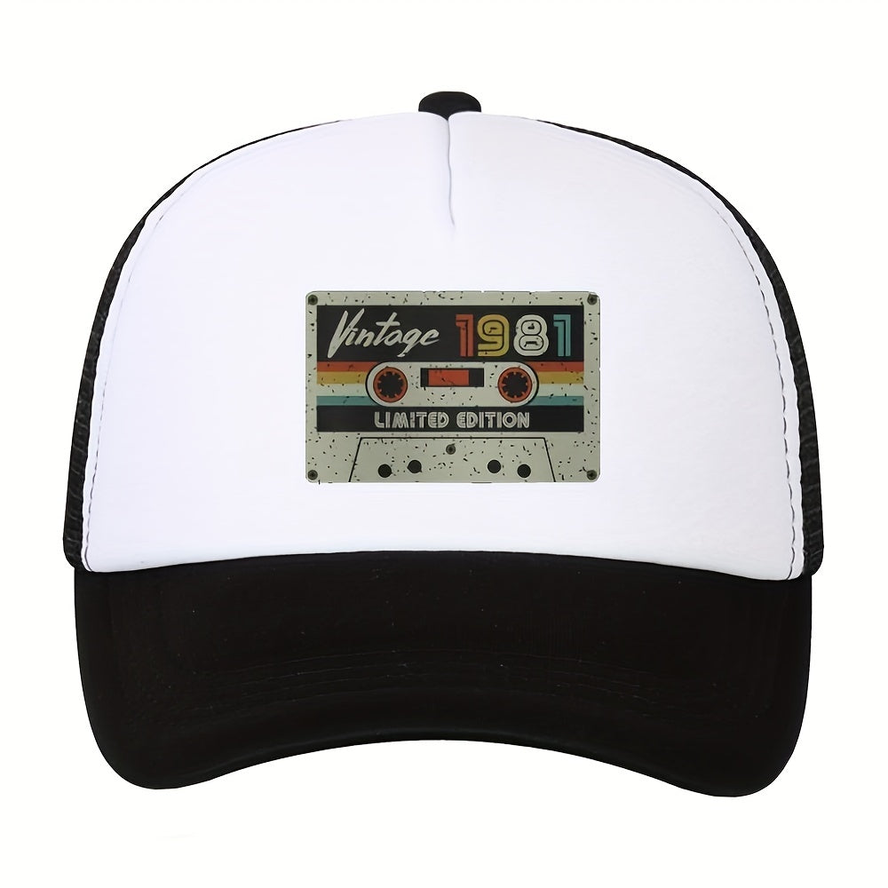Men's Casual Cartoon Print Baseball Cap High Hat Sunshade Sunscreen