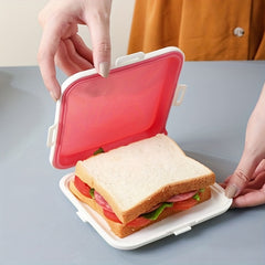 Sandwich Lunch Box With Lid Portable Toast Bread Sandwich Box