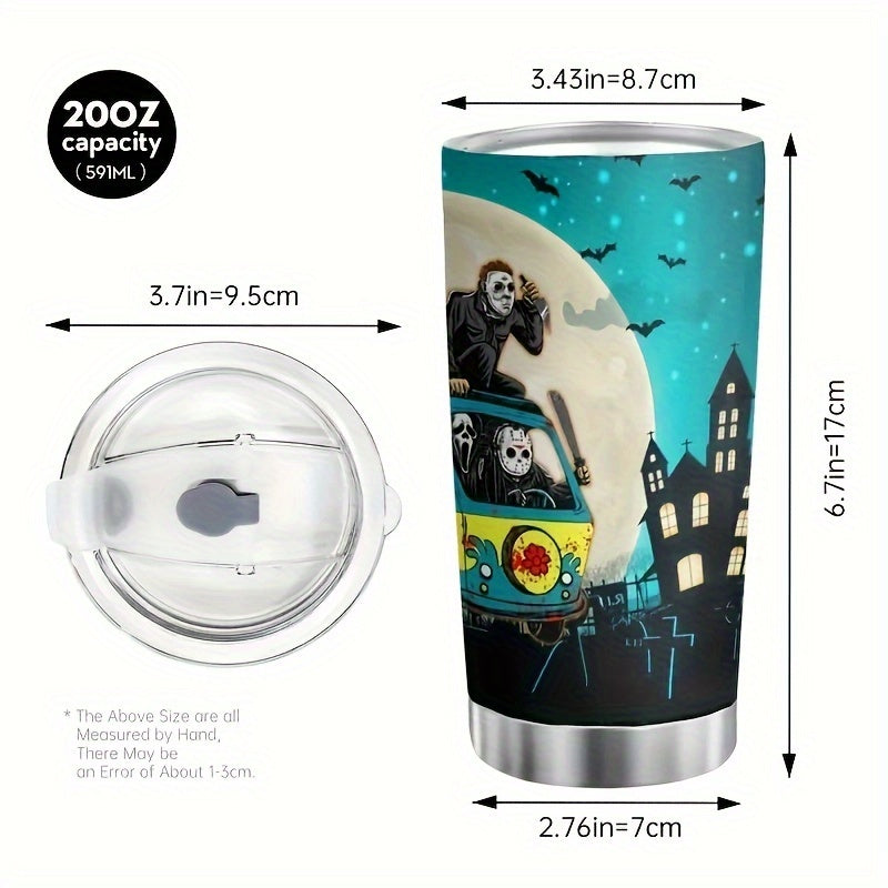 20oz Halloween Stainless Steel Water Cup Leakproof Insulated Bottle
