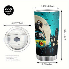 20oz Halloween Stainless Steel Water Cup Leakproof Insulated Bottle