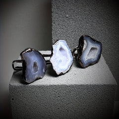 Adjustable Natural Gemstone Ring Blind Box Uncertain Shape