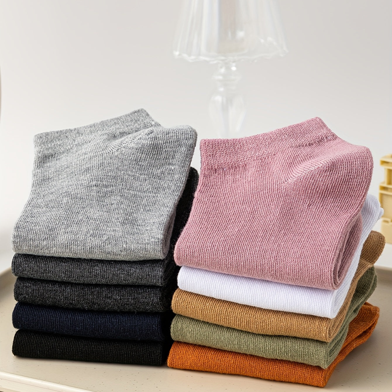 10 Pairs Soft Low Cut Ankle Socks Women's Stockings