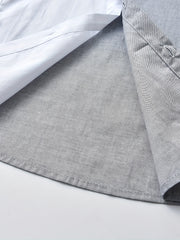 Boys Casual Long Sleeve Lapel Shirt for Summer Outdoor
