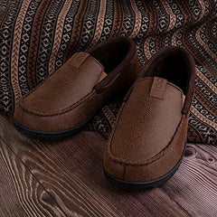 Men's Casual No Tie Lightweight Slip On House Shoes