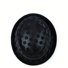 Cotton Blend Wide Brim Fedora Hats for Party Meeting