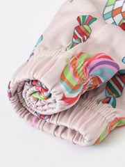 Girls Lollipop Print Slim Fit Leggings for Kids