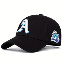 Gothic Cartoon Dolphin Embroidery Baseball Cap