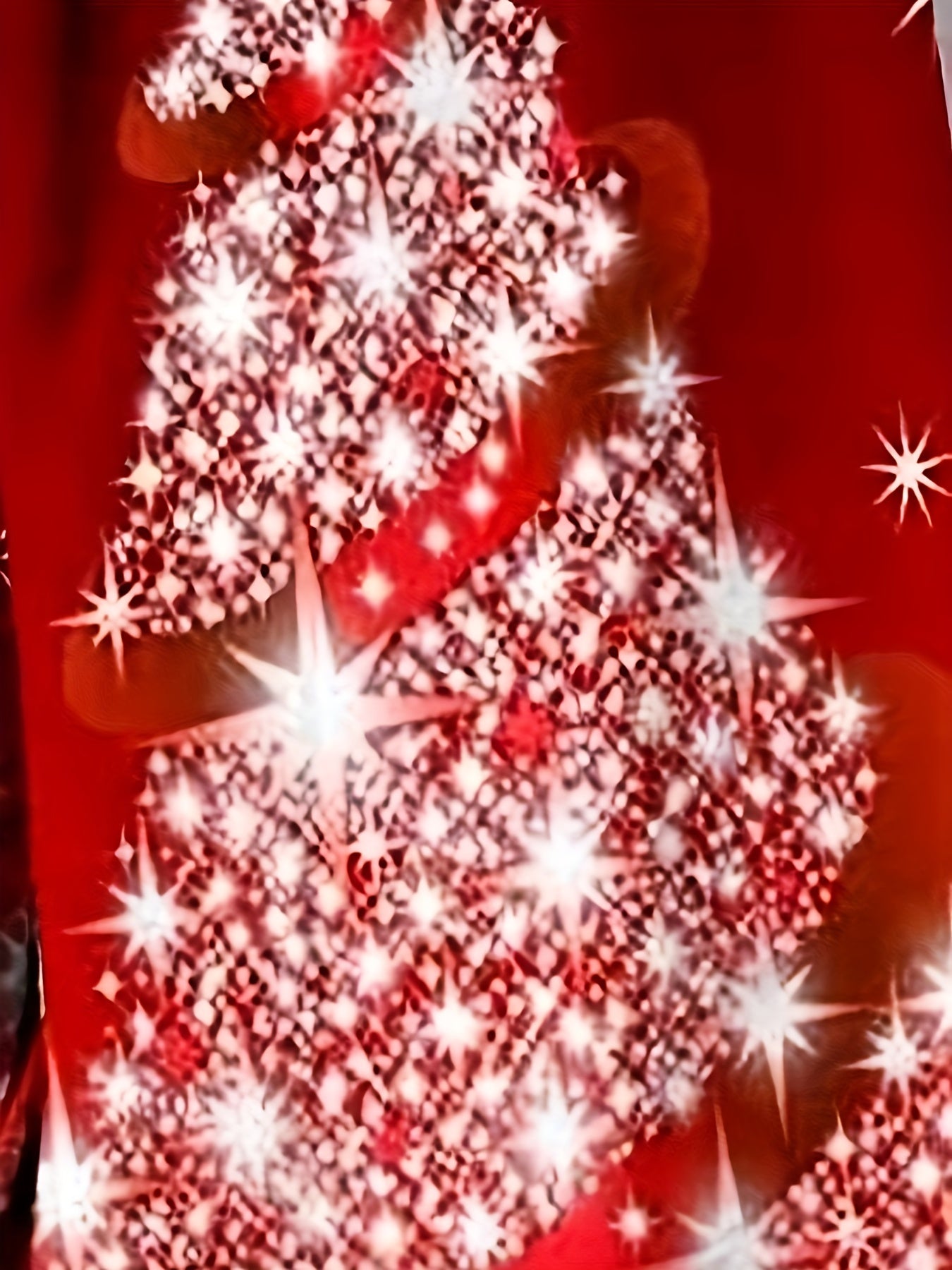  Glitter Christmas Tree Print Cardigan