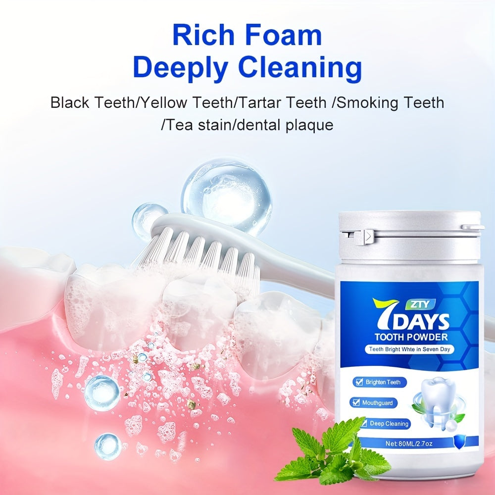 Mint Fresh Teeth Whitening Powder Tartar Oral Care Breath Freshener