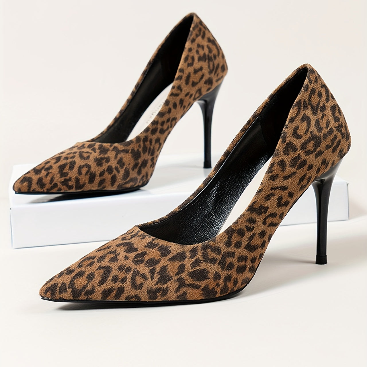 Women's Pointed Toe Stiletto Heels Slip On High Heels Dress Pumps